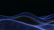 © ValeriaNohle - Black Blue Gradient multilayer 3D Waves