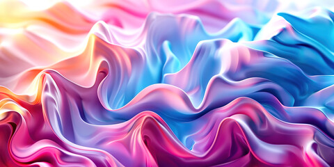 Wall Mural - Virtual waves of paints