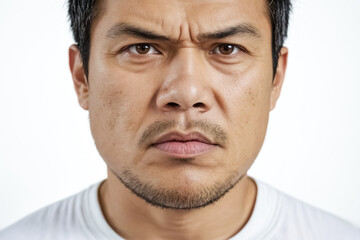 Wall Mural - Close-up Portrait of a Man with a Serious Expression