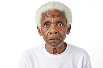 Canvas Print - Portrait of a Senior Man with Gray Hair