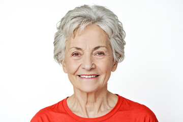 Sticker - Portrait of a smiling senior woman