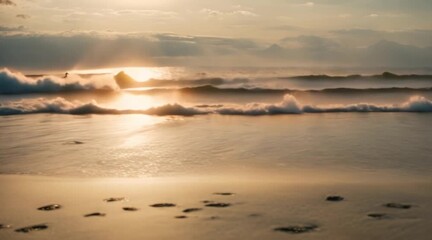 Wall Mural - sunset on the beach