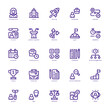 © Yaprativa - Strategy Management icon pack for your website, mobile, presentation, and logo design. Strategy Management icon basic line gradient design. Vector graphics illustration and editable stroke.