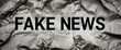 © yendisupiandi - Fake News Concept with Crumpled Newspaper Texture