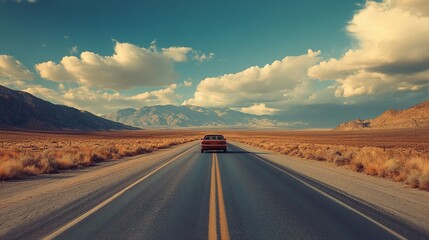 Wall Mural - Transportation vehicles car travel road trip journey driving adventure