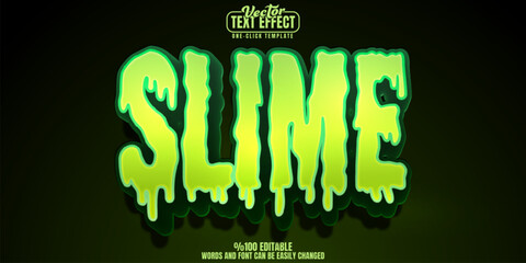 Wall Mural - slime editable text effect, customizable stinky and goo 3d font style
