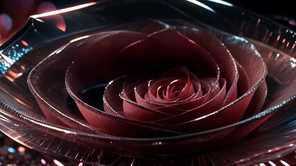 Wall Mural - Abstract rose close-up