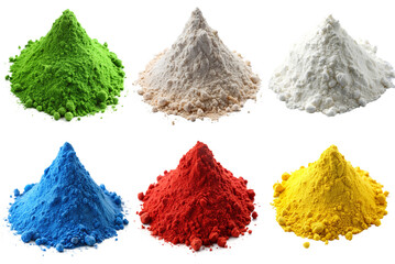 set of different powder