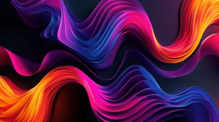 Wall Mural - Abstract background with bright colors and dynamic shapes.