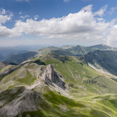 steep cliffs at Sibiliini range, Italy