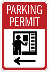 Sticker - Parking permit signs