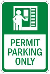 Poster - Parking permit signs