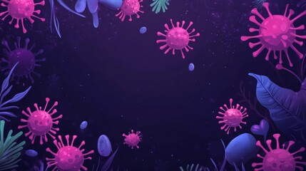 Greeting card w/ bacteria theme