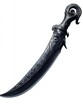© lan - Ornate Black Dagger with Swirling Design