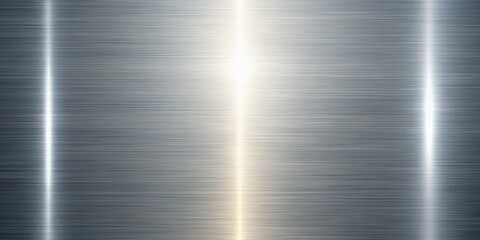 Wall Mural - Brushed Metal Texture with Light Reflection, Metal , Texture , Background , Abstract