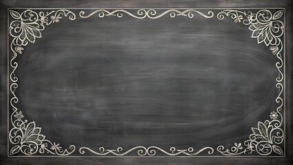 Wall Mural - Abstract Chalkboard Dreams  AI generated