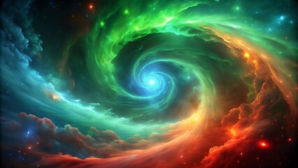 Wall Mural - cosmic dance of nebulae generative ai