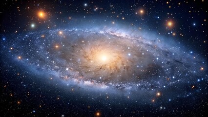 Wall Mural - A Cosmic Jewel Box: A Close-up View of a Dwarf Galaxy  Generative AI