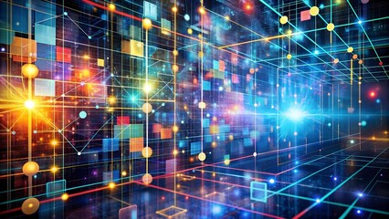 Wall Mural - the future of work: a tapestry of technology and efficiency ai generated