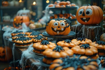 Wall Mural - Halloween Party Table with Treats