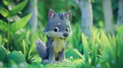 cute adorable cartoon fox 