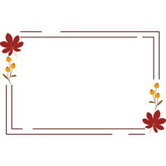 Sticker - Autumn  Border Frame