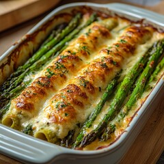 Wall Mural - delicious asparagus bake