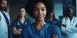 © Alexander Chaykin - A group of doctors standing in a hospital, suitable for use in medical or healthcare settings