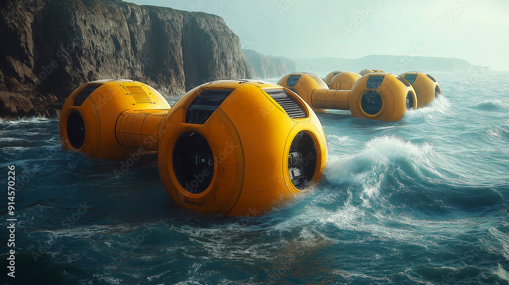 Innovative wave energy converter in the ocean converting wave power ...