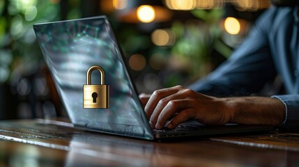 Cyber Security Protection on Laptop