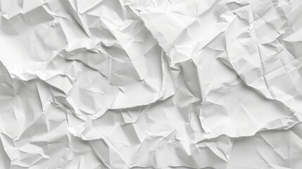 Poster - Texture background of crumpled white paper poster