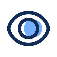 Sticker - eye filled line icon