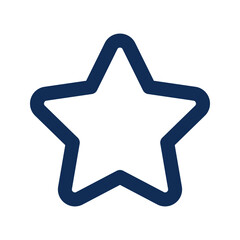 Sticker - star outline color icon