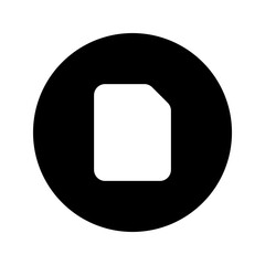 Poster - file glyph circular icon