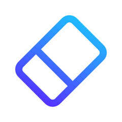 Sticker - eraser gradient icon