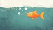© Orkhan - Illustration: Fish pondering fish