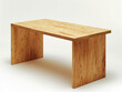© MaxK - A wooden table with a white background. The table is made of wood and has a brown color