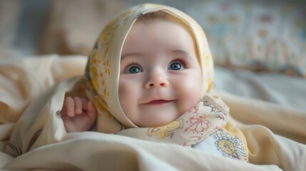 wonderful baby muslim wearing a hijab