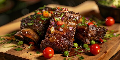 Wall Mural - delicious short ribs