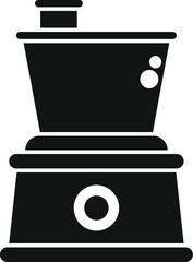 Sticker - Simple icon of an electric coffee grinder preparing delicious aromatic coffee for breakfast