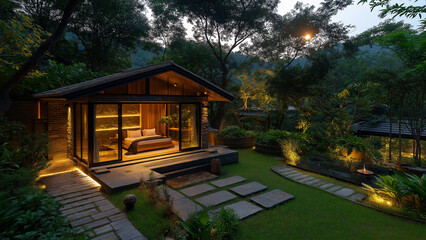 Small villa and beautiful garden in Hong Kong