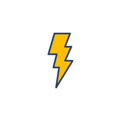 Poster - Lightning icon vector. electric icon vector. power icon. energy sign