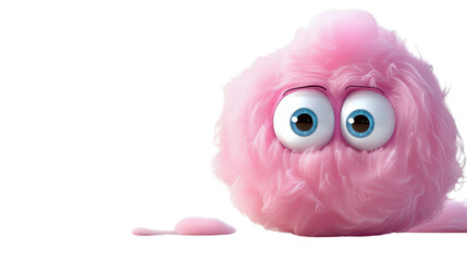  Cotton candy character on transparent background