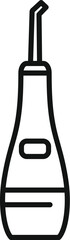 Sticker - Line icon of an electric oral irrigator, a device for maintaining oral hygiene