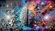 © EdgarDaniel - Cerebro al frente, cada hemisferio representa una capacidad y habilidad distinta, el hemisferio izquierdo más matemático, el derecho más artístico