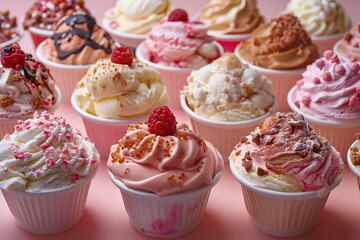 Sticker - Assortment of Delicious Ice Cream Flavors