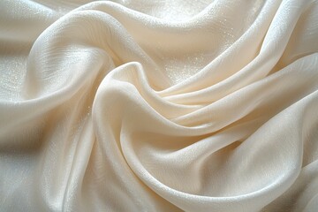 Aufkleber - The elegant fabric rests gracefully, showcasing its smooth texture and soft sheen under gentle lighting