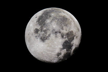 Wall Mural - waning gibbous moon. the moon appears between 90 and 60% full during the waning gibbous phase