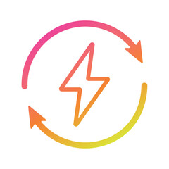 Poster - Charge icon sketch Vector