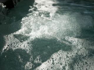 Pool water hot tub bubbles